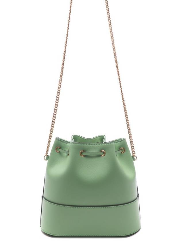 V Logo Signature Chain Napa Leather Bucket Bag Mint - VALENTINO - BALAAN 5