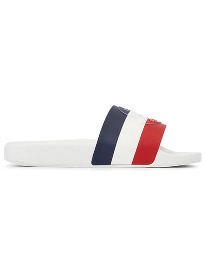 Men's Basil Tricolor Slippers White - MONCLER - BALAAN 2