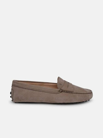 Gommino Suede Driving Shoes Grey - TOD'S - BALAAN 1