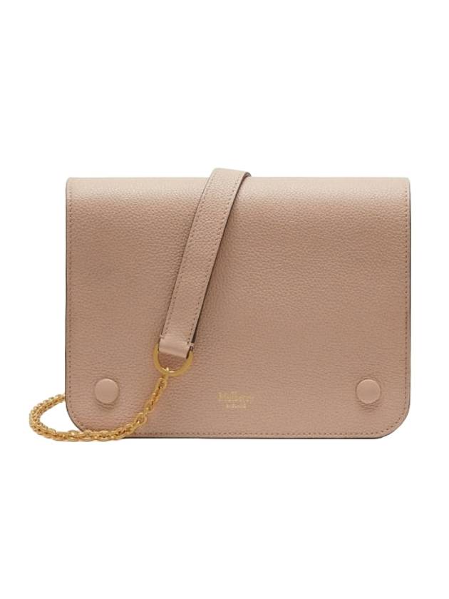 Embossed Signature Chain Leather Cross Bag Beige - MULBERRY - BALAAN 1