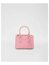 Galleria Saffiano Leather Mini Tote Bag Petal Pink - PRADA - BALAAN 2