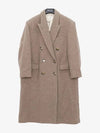 Double Breasted Coat Brown - ISABEL MARANT - BALAAN.