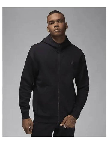 Jordan Sports Hoop Fleece Men s Dry Fit Full Zip Hoody Black Dark Shadow FV8602 010 726993 - NIKE - BALAAN 1