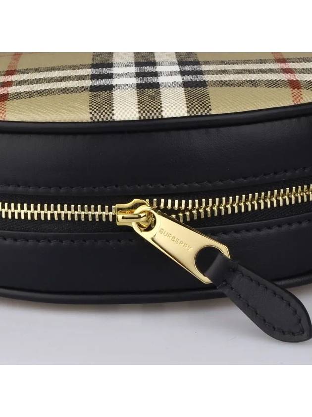 Lewis Check Pattern Round Cross Bag Beige - BURBERRY - BALAAN 3