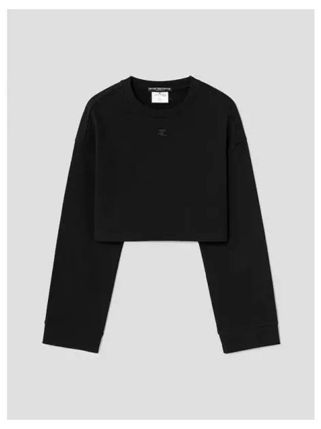 Women s Cocoon Frece Crop Knit Sweater Black Domestic Product GM0024021312762 - COURREGES - BALAAN 1