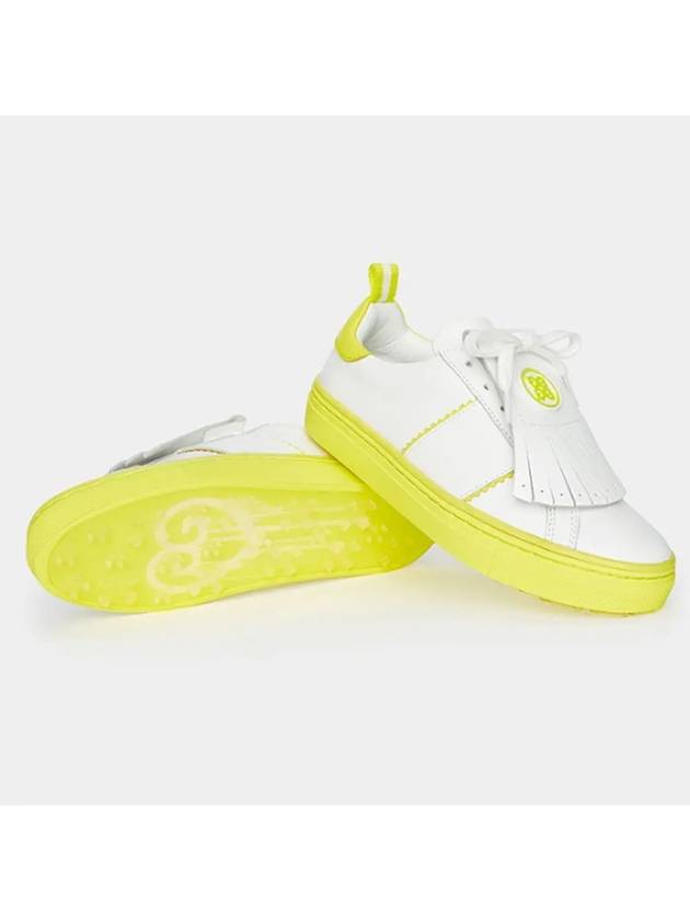 Contrast Accent Kiltie Durf Golf Spikeless Yellow White - G/FORE - BALAAN 3