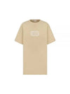 Couture Relaxed Fit Short Sleeve T-Shirt Beige - DIOR - BALAAN 2