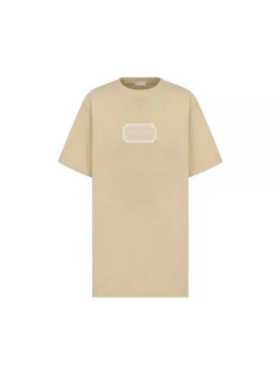 Couture Relaxed Fit Short Sleeve T-Shirt Beige - DIOR - BALAAN 2