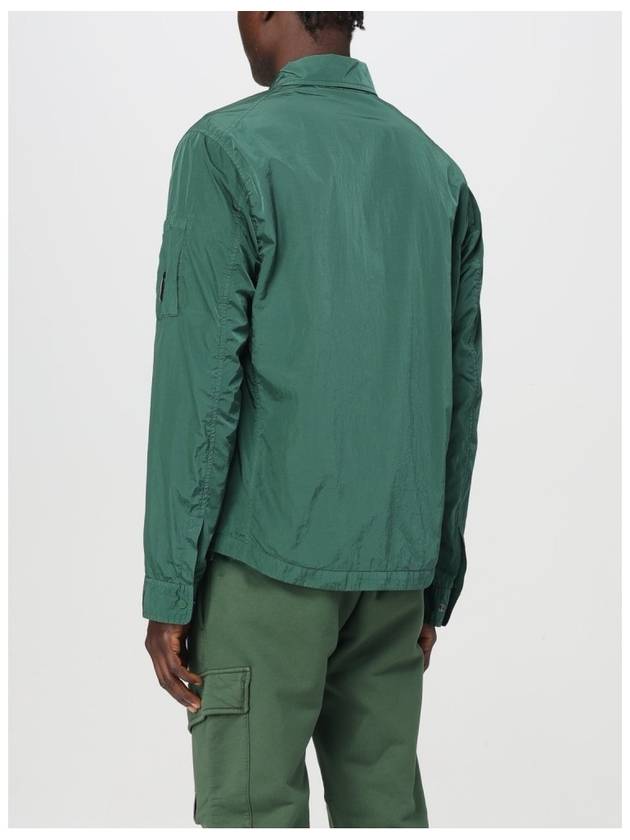 Chrome-R Pocket Over Long Sleeve Shirt Green - CP COMPANY - BALAAN 3