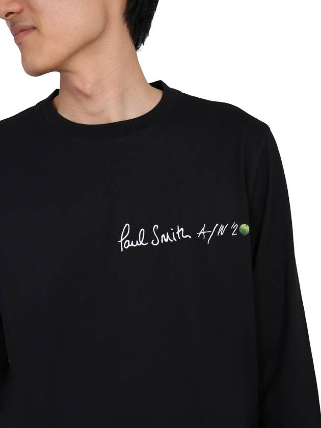 Men's Logo Long Sleeve T-Shirt Black - PAUL SMITH - BALAAN 5