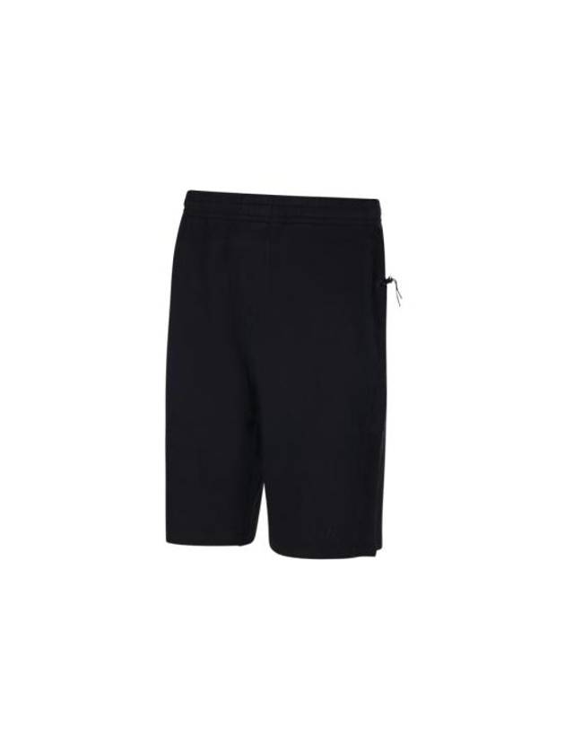 Cotton Fleece Bermuda Shorts Pants Black - CP COMPANY - BALAAN 3