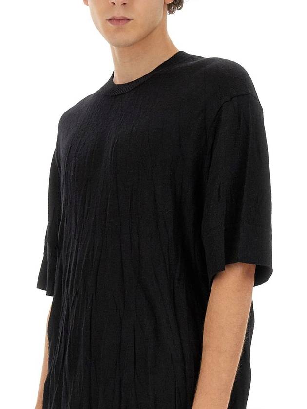 Crushed Knit Top Black - HELMUT LANG - BALAAN 5