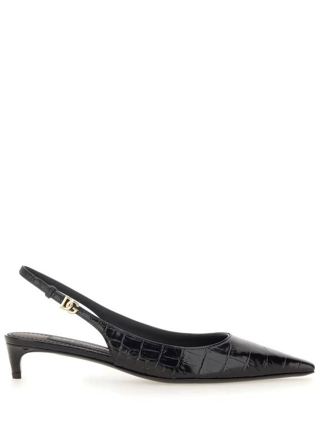 Dolce & Gabbana Slingback With Logo - DOLCE&GABBANA - BALAAN 1