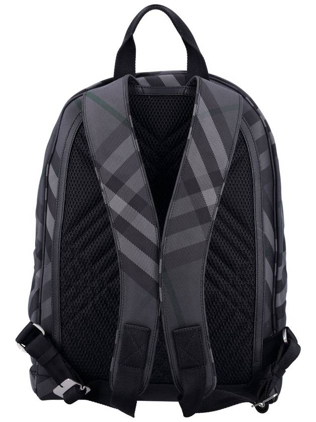 Grid Check Backpack Charcoal - BURBERRY - BALAAN 5