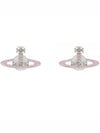 Women's Small Neo Bas Relief Earrings Platinum Vintage Rose - VIVIENNE WESTWOOD - BALAAN 2