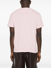 Organic Cotton Short Sleeve T-Shirt Pink - STONE ISLAND - BALAAN 4