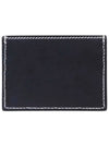 Stitched Vacchetta Card Wallet Navy - THOM BROWNE - BALAAN 3