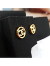 CC Logo Crystal Circle Earrings Gold - CHANEL - BALAAN 6