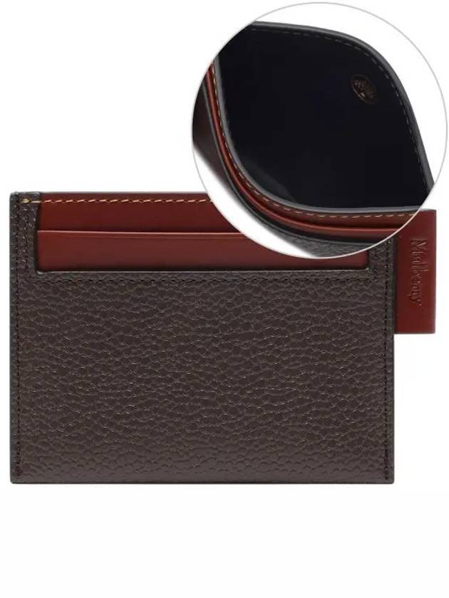 Heritage Logo Tag Leather Card Wallet Grey - MULBERRY - BALAAN 2