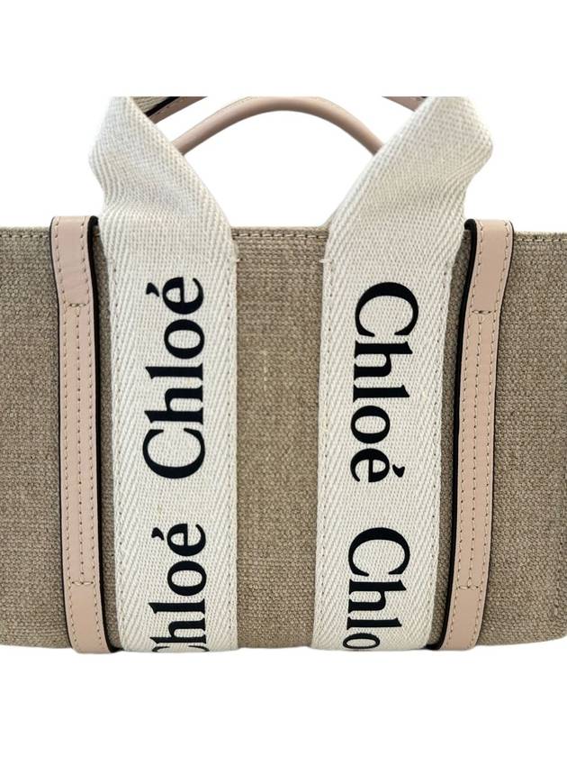 24SS Linen Woody Tote Bag Mini CHC22AP237126 - CHLOE - BALAAN 4