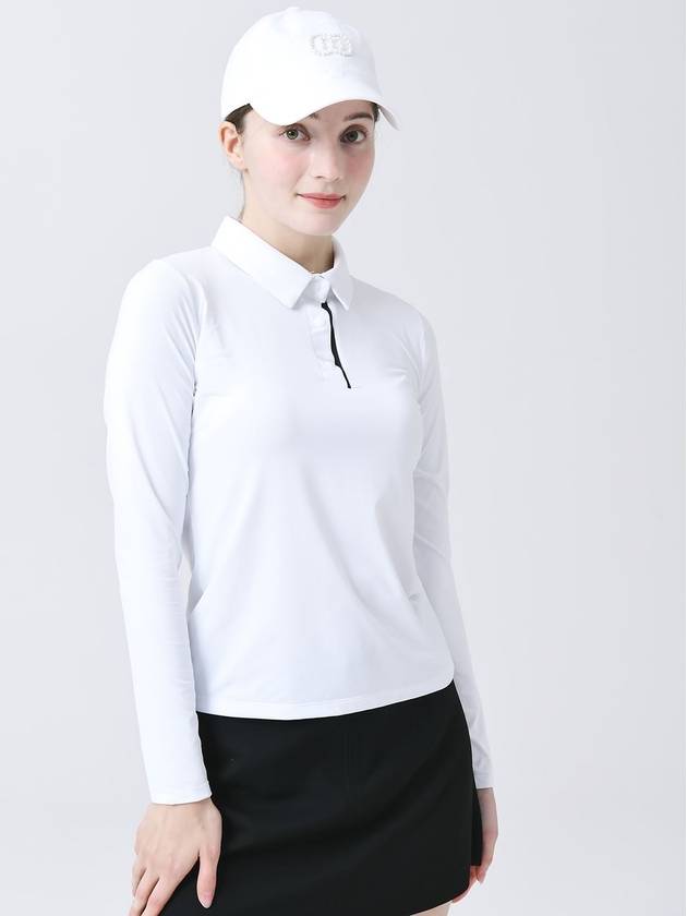 Cool Function Cold Material Shirt Collar White T-shirt DO3242TS001 1 - DOYOUKNOWMC GOLF WEAR - BALAAN 4