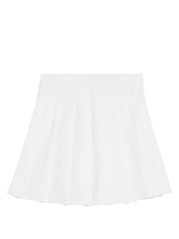 Women's Adina Pleated Skirt White - J.LINDEBERG - BALAAN 2