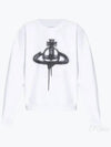 Spray ORB Raglan Sweatshirt White - VIVIENNE WESTWOOD - BALAAN 2