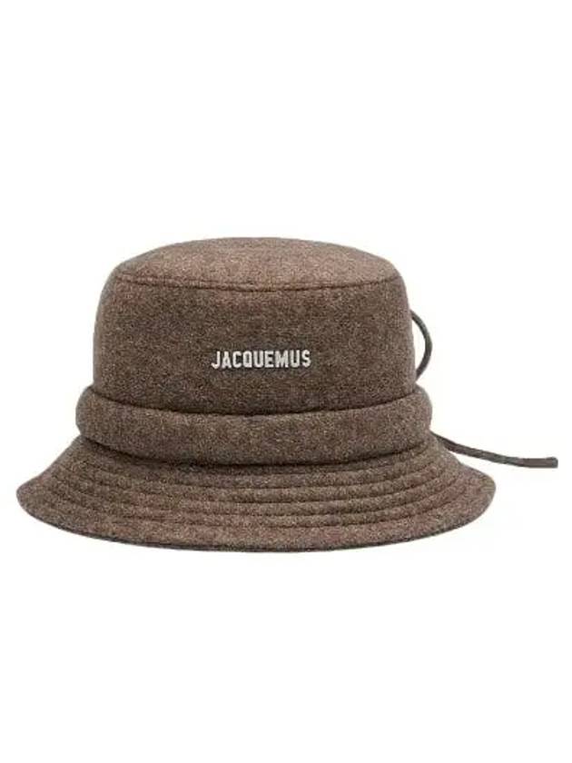 Le Bob Gadjo Bow Bucket Hat Dark Brown - JACQUEMUS - BALAAN 2