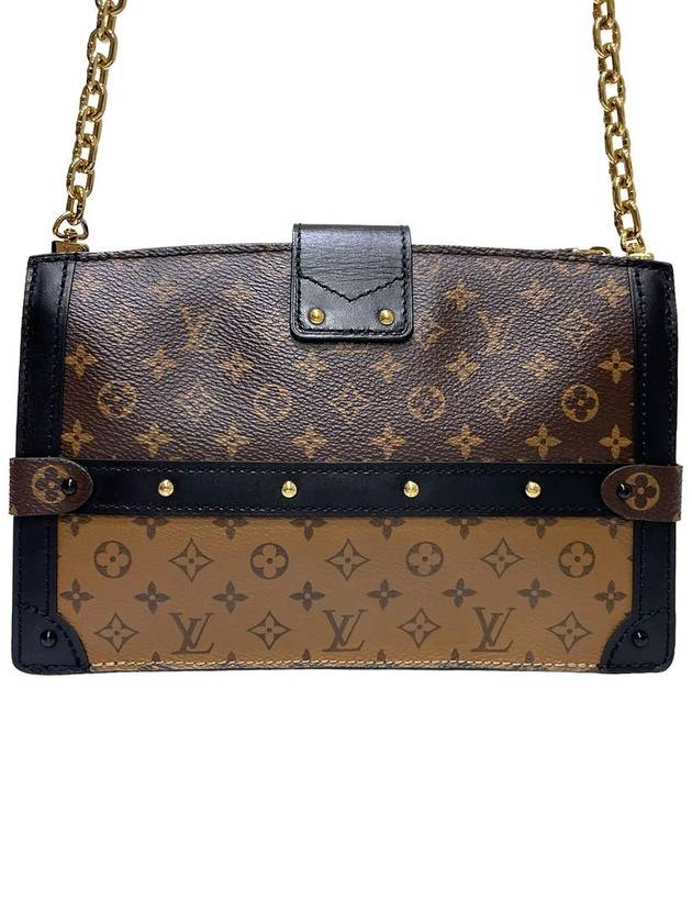 Women s M43596 Monogram Reverse Canvas Maltage Trunk Clutch Shoulder Bag - LOUIS VUITTON - BALAAN 4