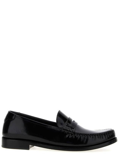 Le Leather Loafer Black - SAINT LAURENT - BALAAN 2