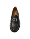 Granville CD Logo Leather Loafers Black Polished - DIOR - BALAAN 2