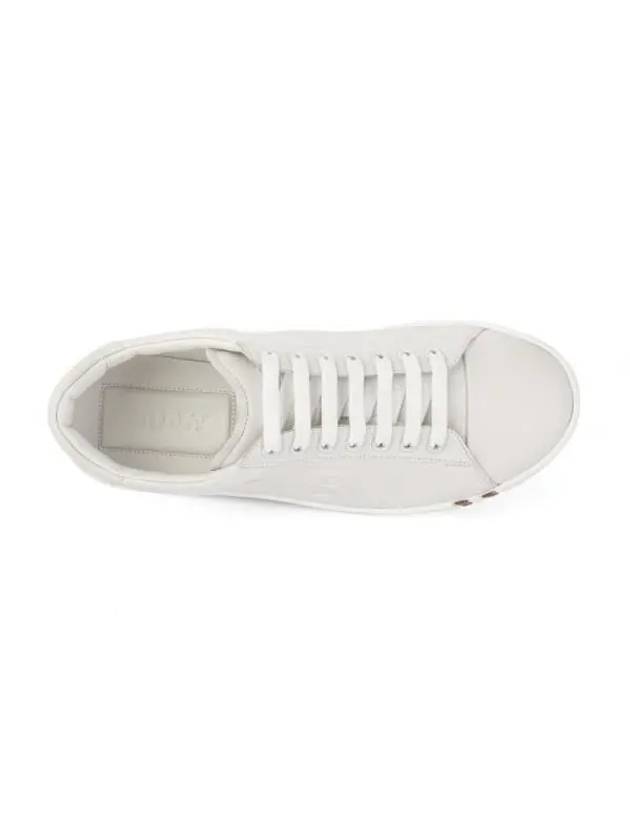 logo leather low-top sneakers white - BALLY - BALAAN 4