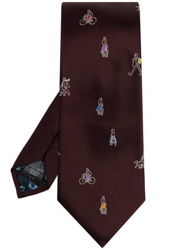 Paul Smith Silk Tie, Men's, Burgundy - PAUL SMITH - BALAAN 1