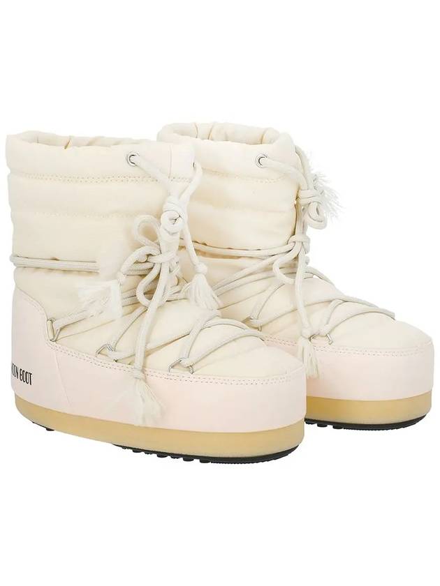 Icon Logo Print Winter Boots Cream - MOON BOOT - BALAAN 5