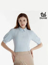 Puff Sleeve Slim Fit Y Collar T-Shirt DE2WTS122SB - DUVIK - BALAAN 6