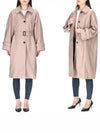 Women's Button Belt Trench Coat Rose - MAX MARA - BALAAN 2