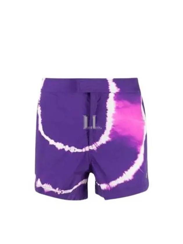 Tie-Dye Print Shorts Purple - OFF WHITE - BALAAN 2