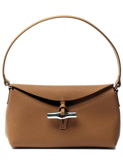 Roseau Leather Small Hobo Shoulder Bag Brown - LONGCHAMP - BALAAN 2