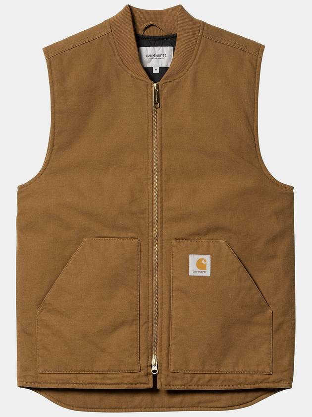 Logo Patch Zipper Vest Hamilton Brown - CARHARTT WIP - BALAAN 2