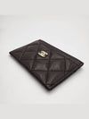 Classic card wallet holder dark brown gold AP0213 - CHANEL - BALAAN 8