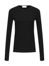 Folk Slim Fit Long Sleeve T-Shirt Black - MAX MARA - BALAAN 2