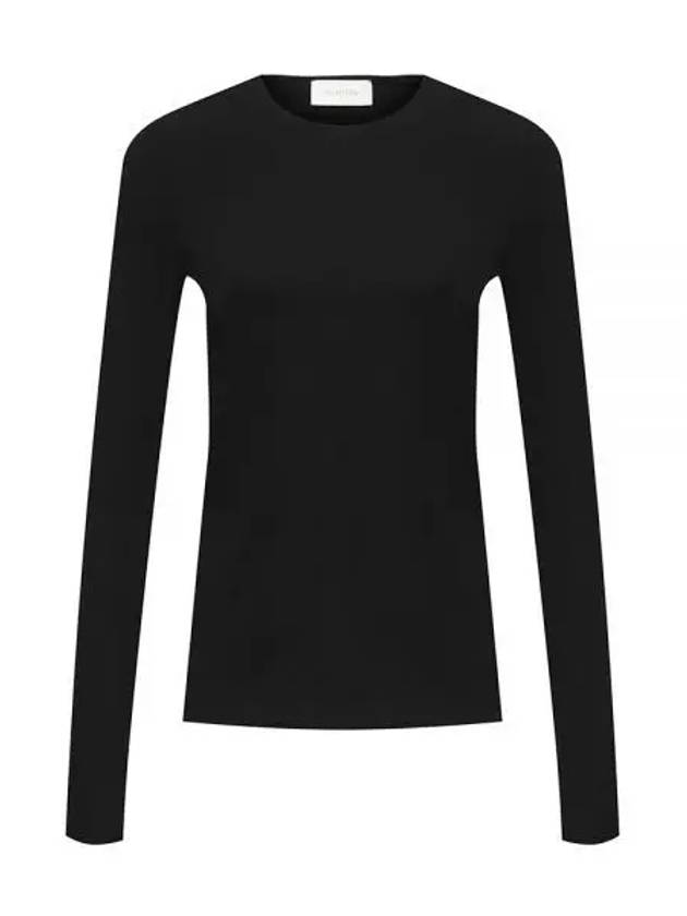 Folk Slim Fit Long Sleeve T-Shirt Black - MAX MARA - BALAAN 2