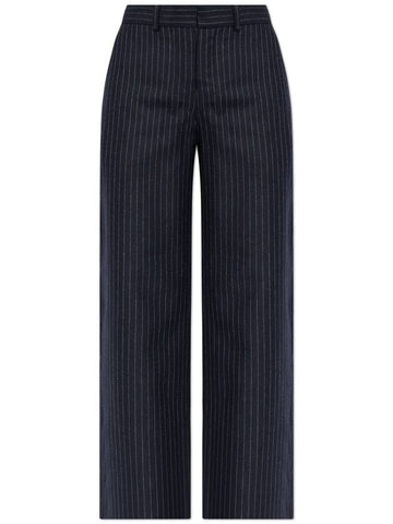 A.P.C. Creased Trousers, Women's, Navy Blue - A.P.C. - BALAAN 1