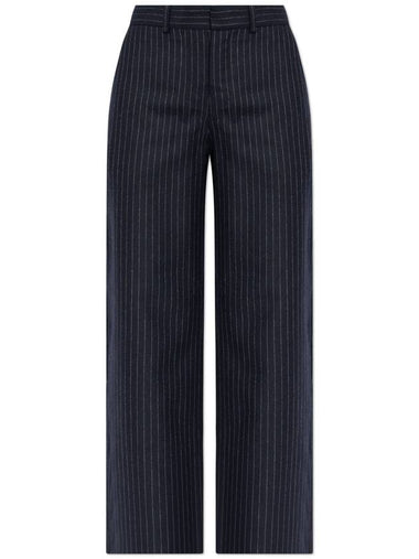 A.P.C. Creased Trousers, Women's, Navy Blue - A.P.C. - BALAAN 1