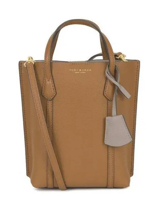 Perry Mini Tote Bag Brown - TORY BURCH - BALAAN 2