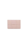 Intrecciato Lambskin Calfskin Card Wallet Pink - BOTTEGA VENETA - BALAAN 5