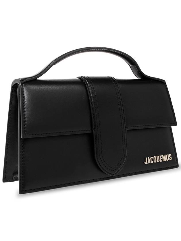 Le Grand Bambino Leather Tote Bag Black Silver - JACQUEMUS - BALAAN 5