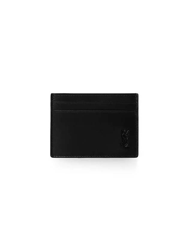 Mini Monogram Card Wallet Black - SAINT LAURENT - BALAAN 2