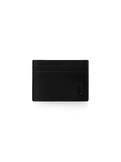 Mini Monogram Card Wallet Black - SAINT LAURENT - BALAAN 2