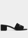 4G Canvas Mule Heel Black - GIVENCHY - BALAAN 2